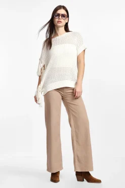 Pantalones de pierna ancha medios