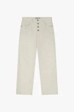 Pantalones holgados con bolsillos y botones visibles