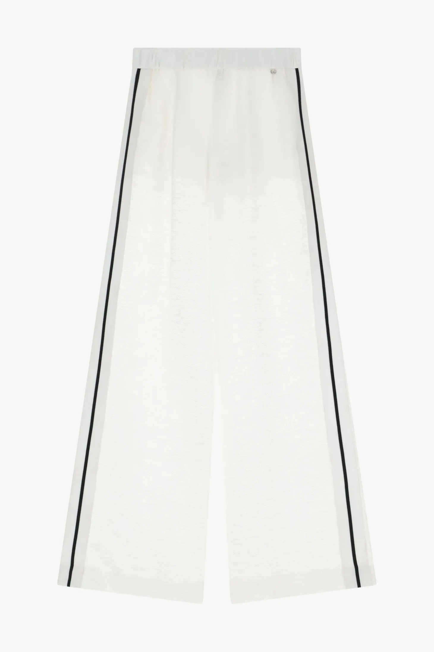 Pantalones palazzo de encaje con culotte