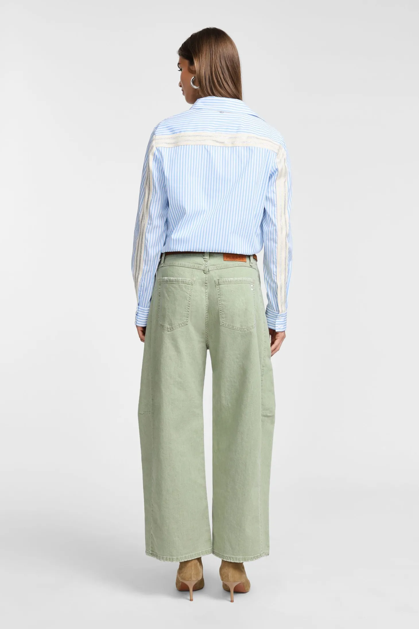 Pantalones palazzo de pierna ancha