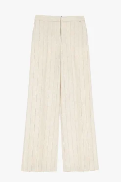 Pantalones palazzo de rayas casuales