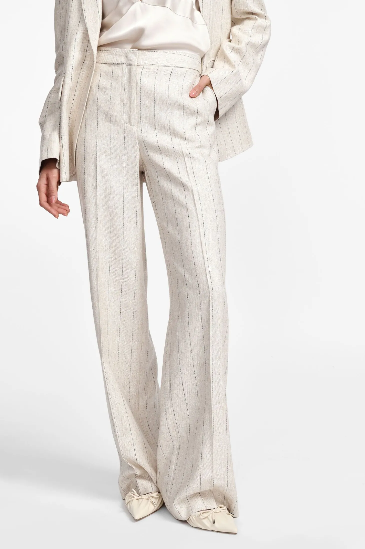 Pantalones palazzo de rayas casuales
