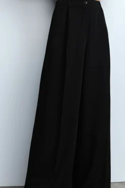 Pantalones palazzo de talle alto