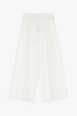 Pantalones palazzo de talle alto