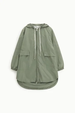 Parka con capucha y cremallera
