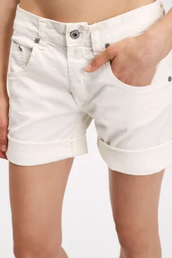 Shorts de color liso con dobladillo