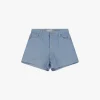 Shorts de corte regular con cinco bolsillos