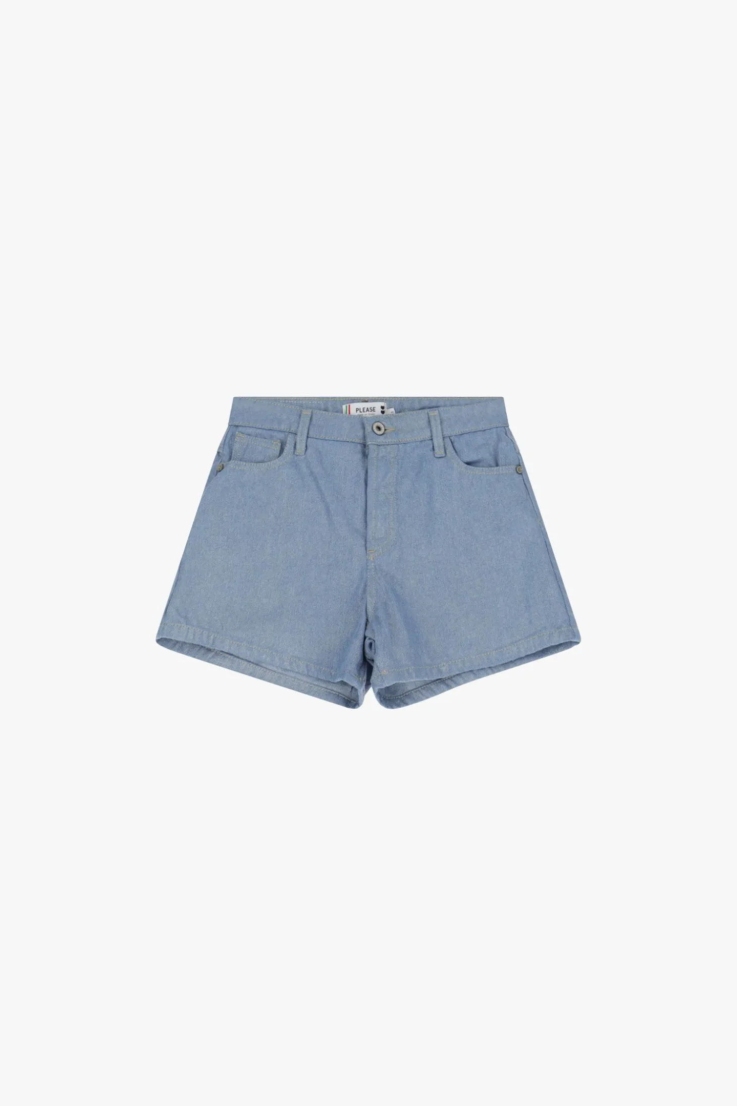 Shorts de corte regular con cinco bolsillos