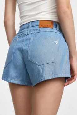 Shorts de corte regular con cinco bolsillos