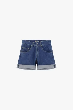 Shorts regulares con dobladillo