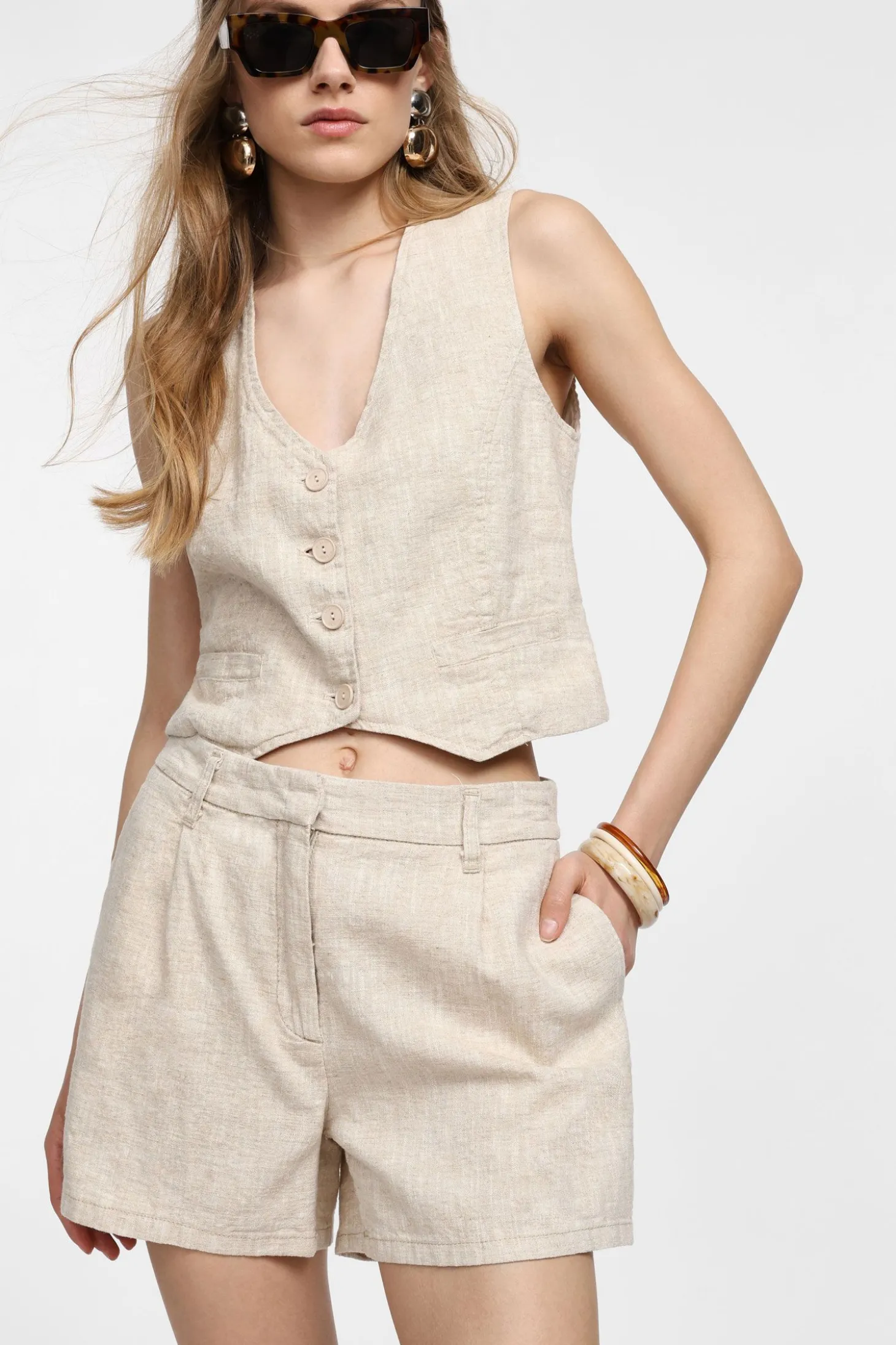 Shorts regular-fit color liso