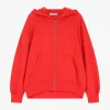 Sudadera con capucha y cremallera
