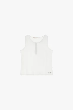 Tank top con botones decorativos