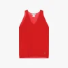 Top de punto sin mangas cuello v