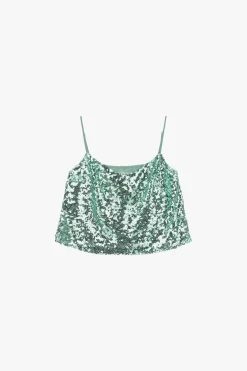 Top de tirantes con lentejuelas