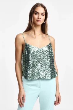 Top de tirantes con lentejuelas