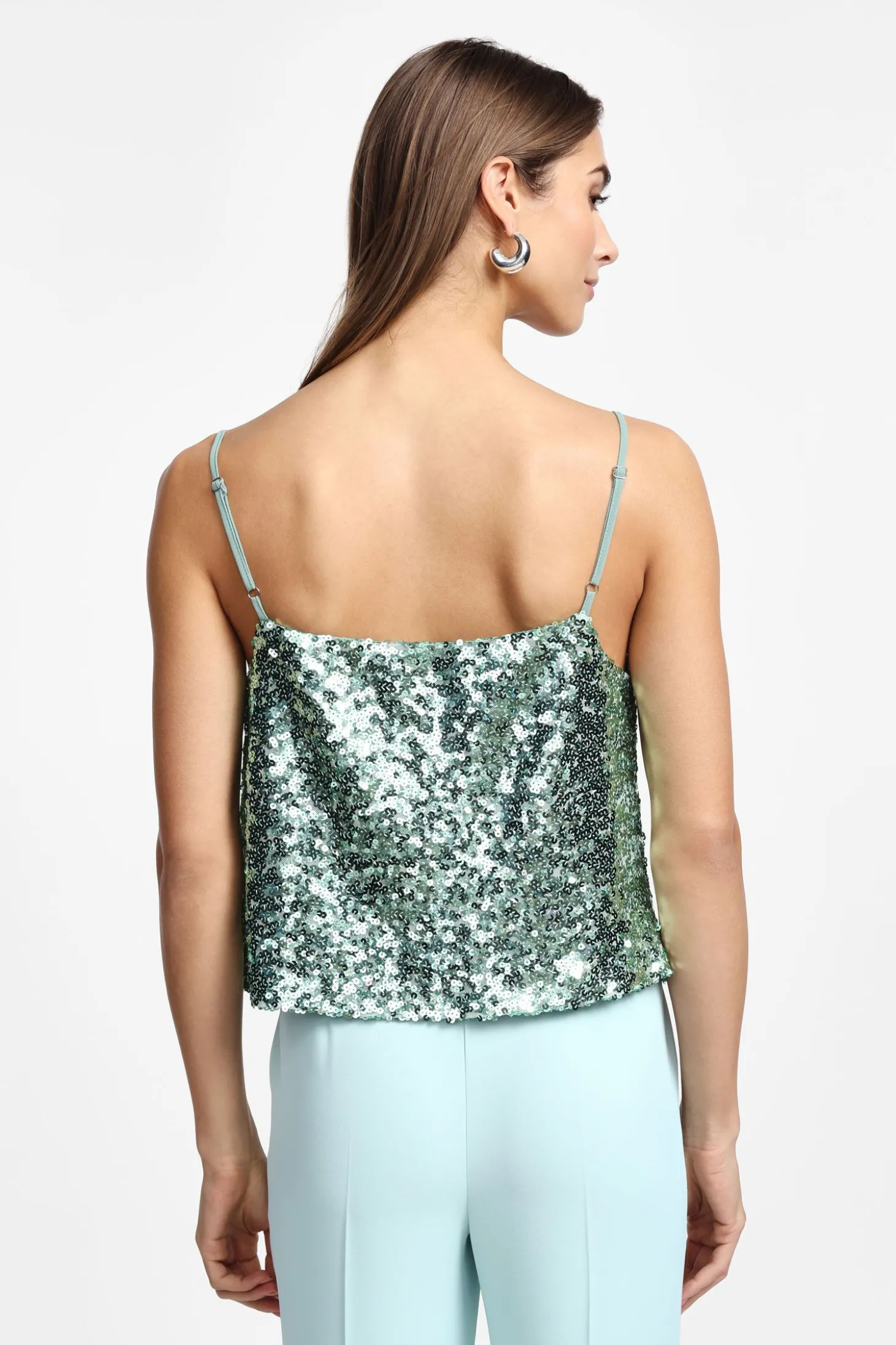Top de tirantes con lentejuelas