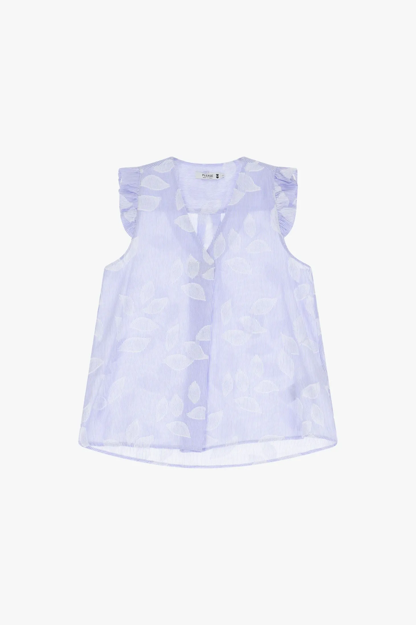 Top sin mangas con estampado