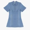 Vestido corto con cuello clásico