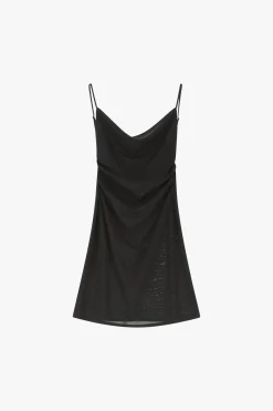 Vestido corto con tirantes y escote