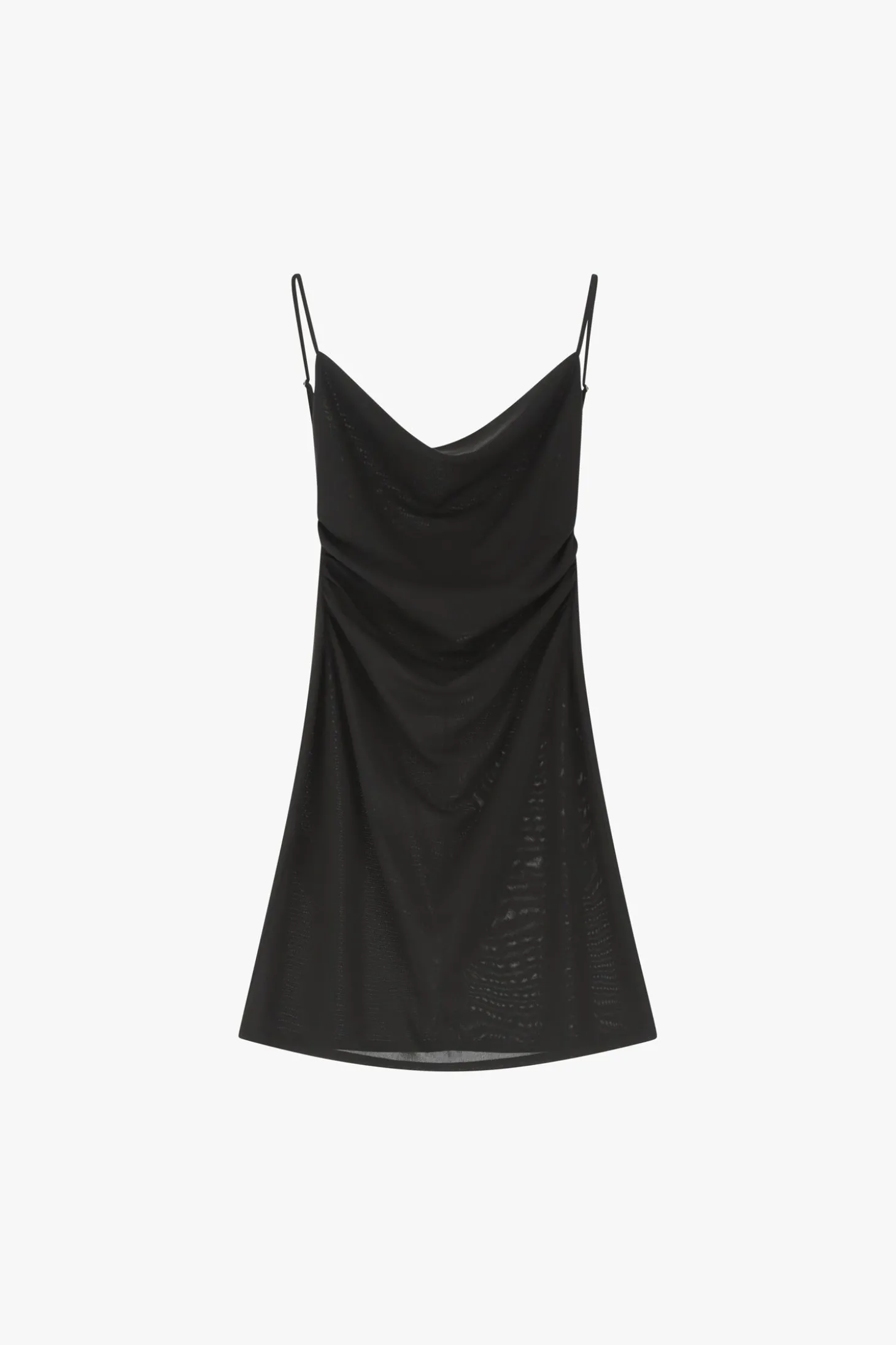 Vestido corto con tirantes y escote