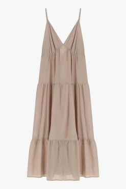 Vestido largo con tirantes finos